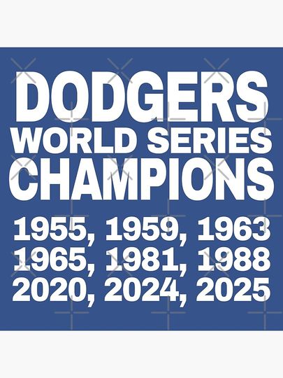 Dodgers Champions. Poster