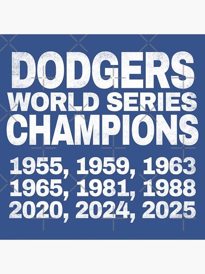 Dodgers Champions. vintage. Poster