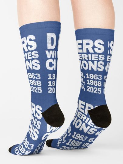 Dodgers Champions. vintage. Socks