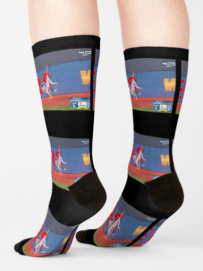 Andy Pages Dodgers World Series Socks
