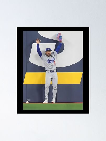 World Series Ground Rule Double Moment – Los Angeles Dodgers Baseball Poster
