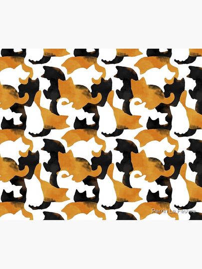 Calico Cat Camo  Throw Blanket