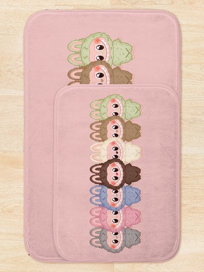 Labubu series 1 v5 Bath Mat, For Bathroom, For Kitchen