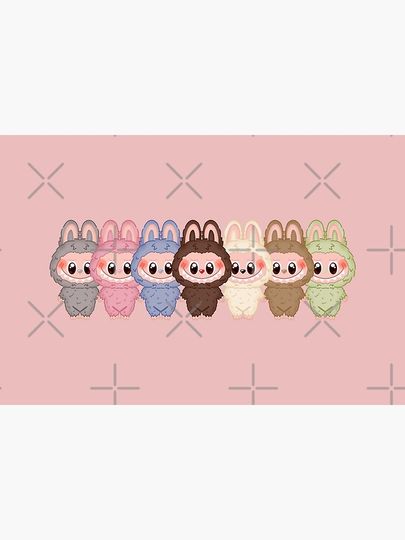 Labubu series 1 v5 Bath Mat, For Bathroom, For Kitchen