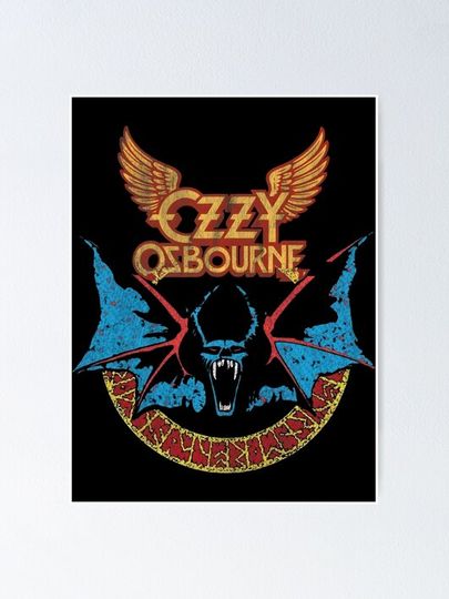 Ozzy is Bat Vintage  Poster