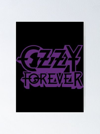 Purple Ozzy Forever Poster