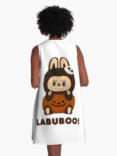 Labuboo!  A-Line Dress, Labubu sleeveless tank dresses, Gift for Her