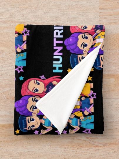 K-Pop Demon Hunters - Huntrix Fleece Blanket, Gift For Fan