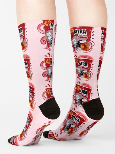 Mira Spice Queen Ramen Cup Noodle - K-POP DEMON HUNTERS - Huntrix Socks