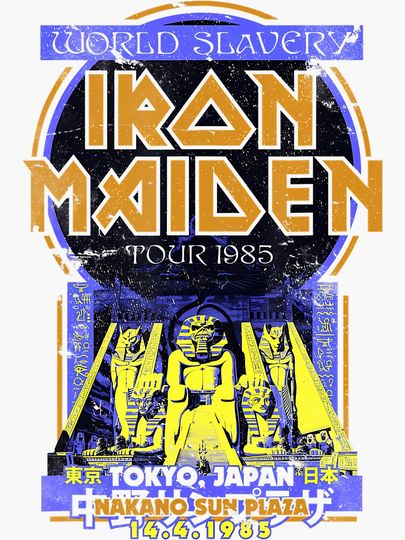 Tour Concert Vintage Metal Legends Heavy Band Sticker