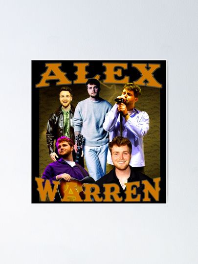 Alex Warren Tour Vintage Poster