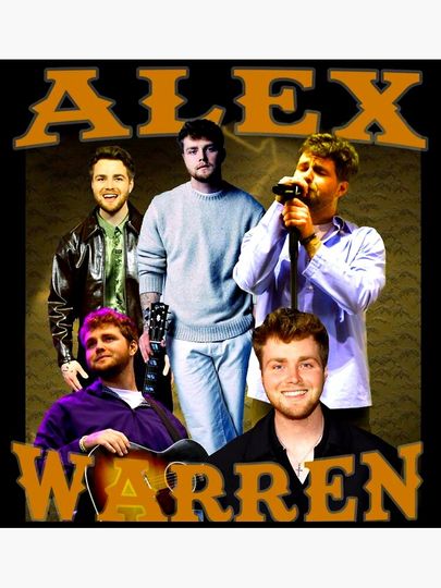 Alex Warren Tour Vintage Poster