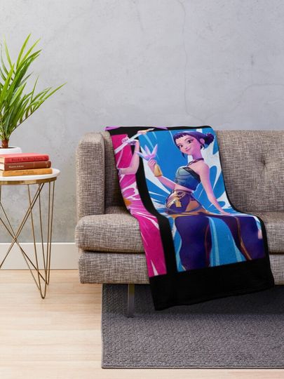 HUNTRIX Kpop Demon Hunters Fleece Blanket, Gift For Fan