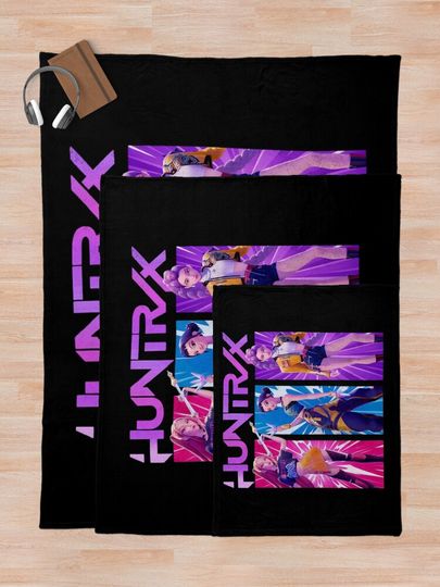 HUNTRIX Kpop Demon Hunters Fleece Blanket, Gift For Fan