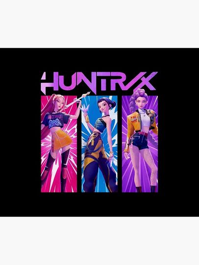 HUNTRIX Kpop Demon Hunters Fleece Blanket, Gift For Fan