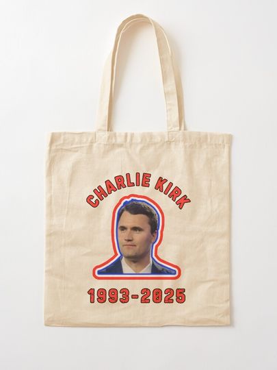 Rip Charlie Kirk Tote Bag