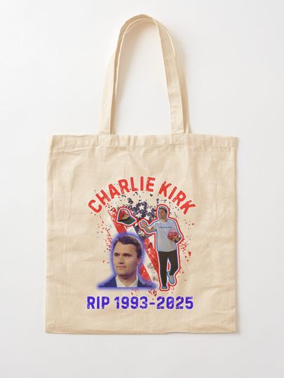 Rip Charlie Kirk  Tote Bag