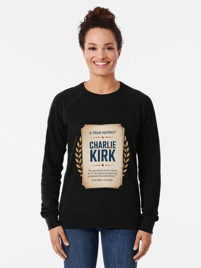 Charlie Kirk Lightweight Sweatshirt