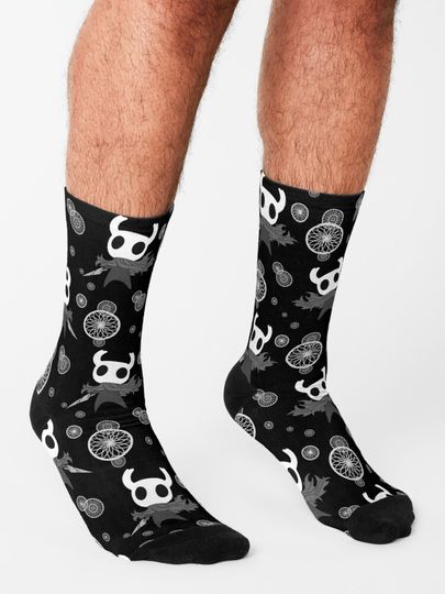 Hollow Knight pattern Socks
