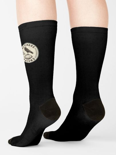 Vintage Baltimore Ravens Socks, Gift For Fan