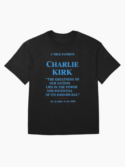 Charlie Kirk Oversized T-Shirt