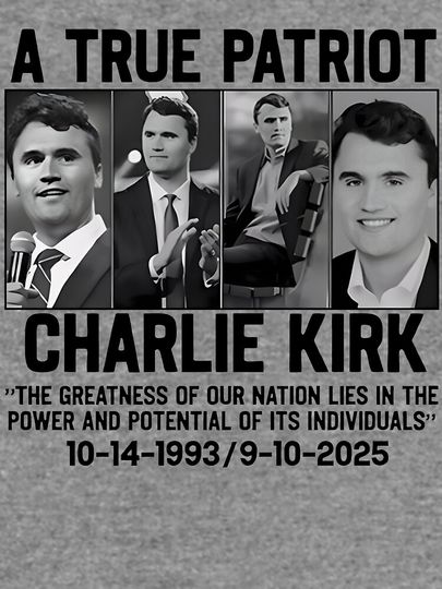 A true Patriot Charlie Kirk Lightweight Sweatshirt