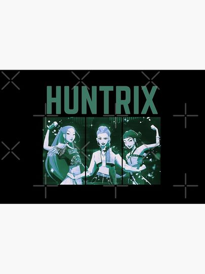 HUNTRIX: K-Pop Demon Hunters (Black & Green Edition) Zipper Pouch