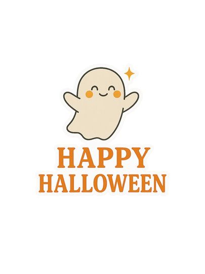 Happy Halloween Cute Smiling Ghost iPhone Case
