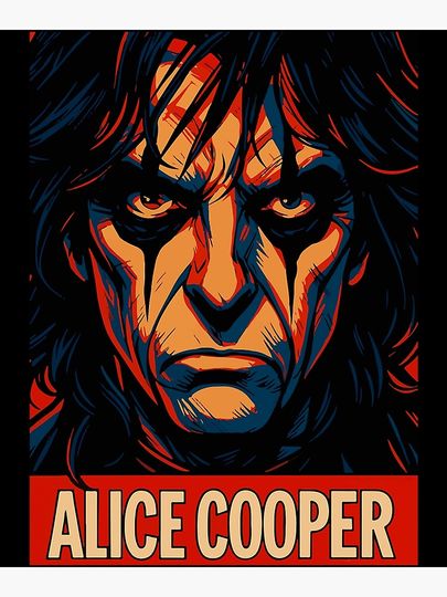 Alice Cooper Poster – Retro Band Print