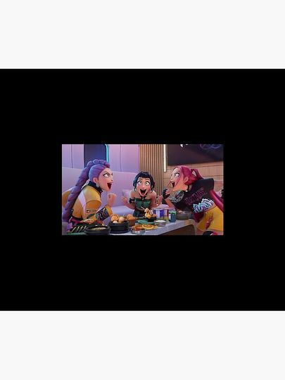 KPop Demon Hunters Cozy Plush Throw Blanket for Relax and Chill Time