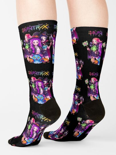 HUNTRIX Kpop Demon Hunters Halloween Witches   Socks
