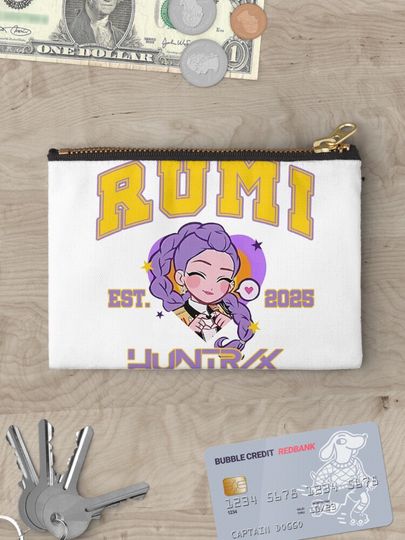Rumi Huntrix Kpop Demon Hunter  Zipper Pouch