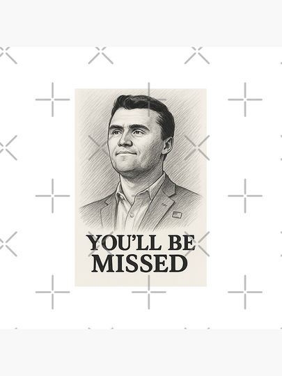 Charlie Kirk Tribute Fan Art Tote Bag