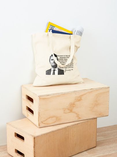 Charlie Kirk , A True Patriot Charlie Kirk Tote Bag