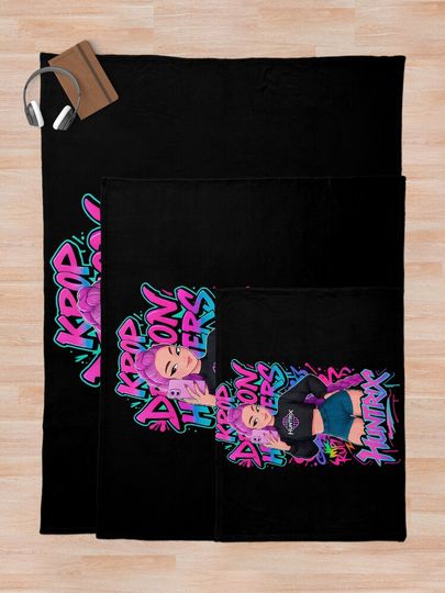 K-Pop Demon Hunters Art Rumi Fleece Blanket