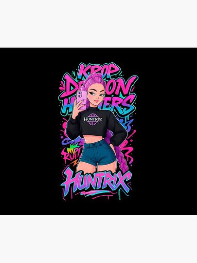 K-Pop Demon Hunters Art Rumi Fleece Blanket
