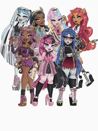 Monster Girls Group Classic T-Shirt – Stylish Casual Streetwear Graphic Tee