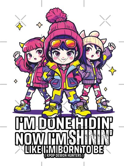 KPop Demon Hunters Fan Art Graphic T-Shirt