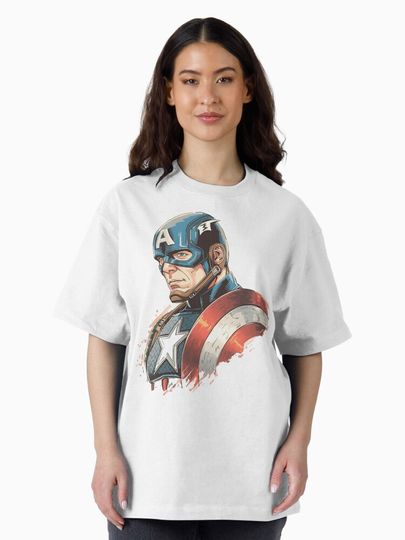 Avengers Team Oversized Graphic Tee