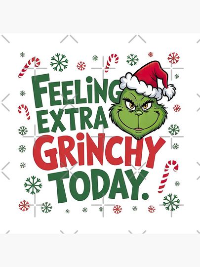 Feeling extra Grin today, Merry Christmas Pillow