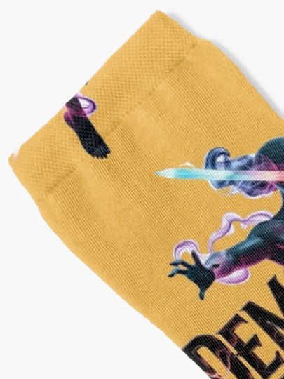 Epic Demon Hunter Anime Warrior Sword T-Shirt Socks