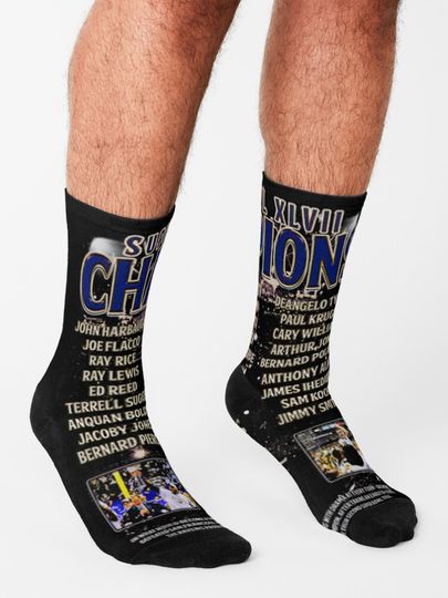 Baltimore Ravens Socks, Gift For Fan