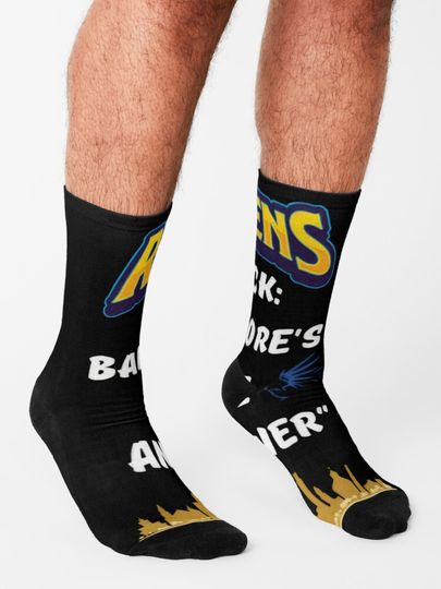 Baltimore Ravens Socks, Gift For Fan