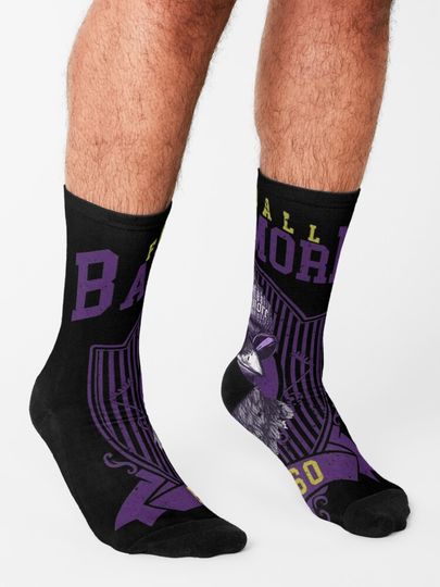 Baltimore Ravens Socks, Gift For Fan