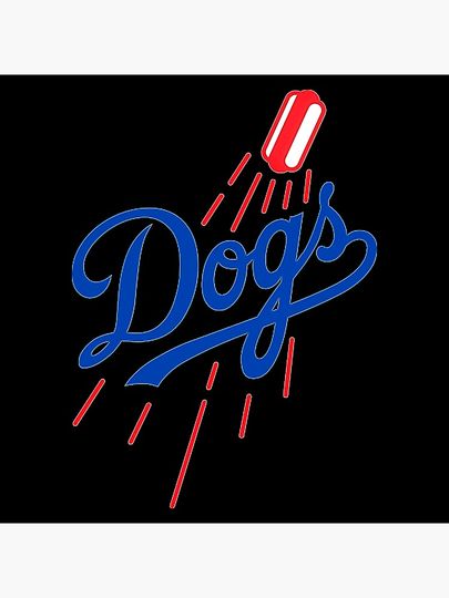 Dodger Dogs - White Poster