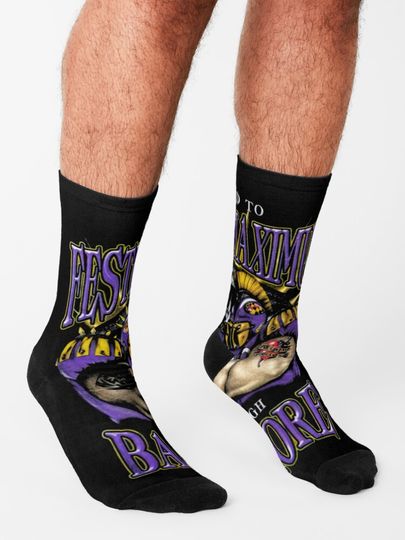Baltimore Ravens Socks, Gift For Fan