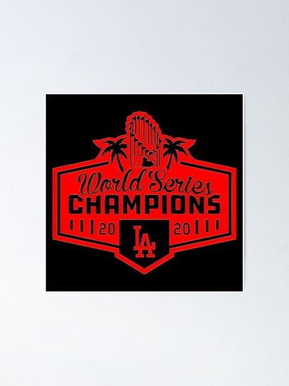 La Dodgers Champions  Poster