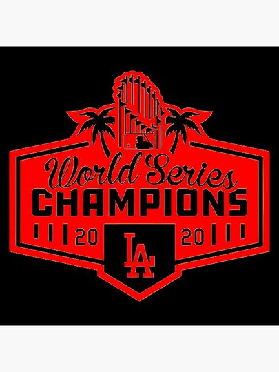 La Dodgers Champions  Poster