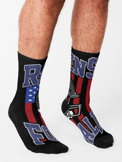 Baltimore Ravens Socks, Gift For Fan