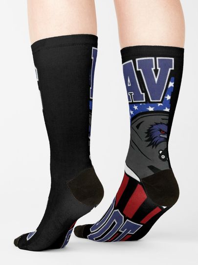 Baltimore Ravens Socks, Gift For Fan